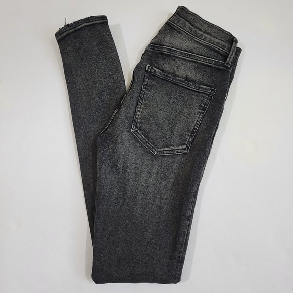 AgoldE Sophie High Rise Skinny Distressed Jean in Silence, Dark Grey - Picture 8 of 13
